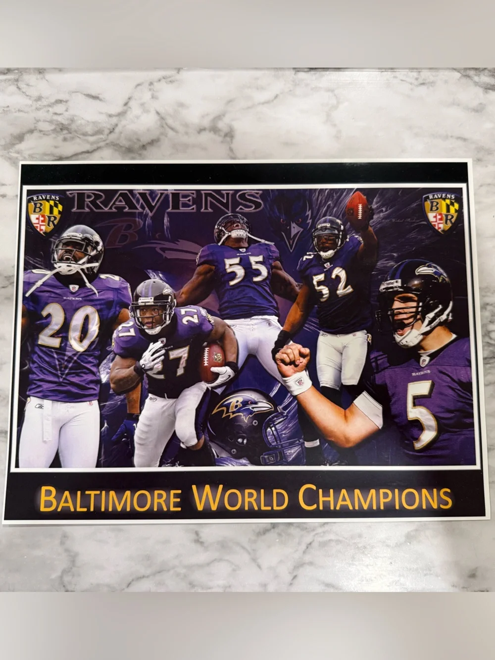 Super Bowl XLVII Champions Poster - White